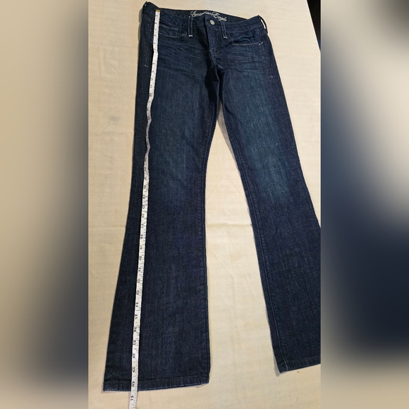 American Eagle True Boot Dark Blue Flare Jeans - Picture 7 of 11